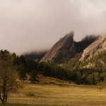 The Flatirons in Clouds
