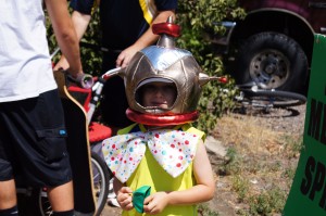 Girl in Alien Costume