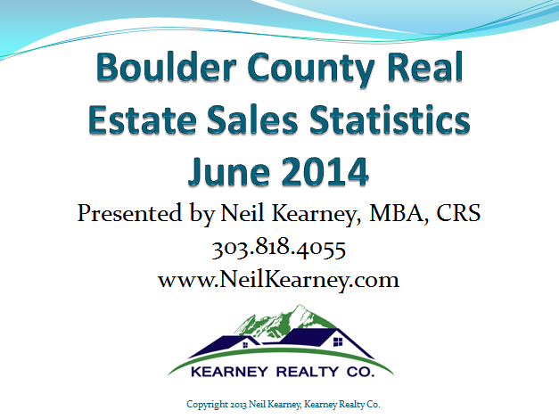 Boulder Real Estate Statistics June 2014
