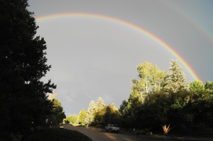 Rainbow over Boulder Colorado
