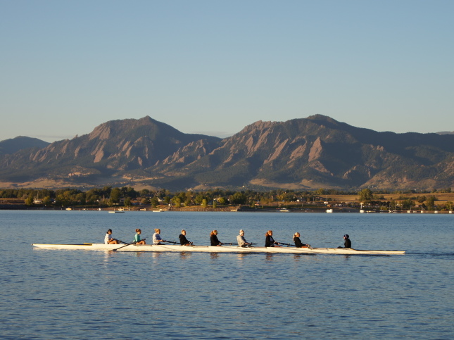 Rowing on Boulder Reservoir