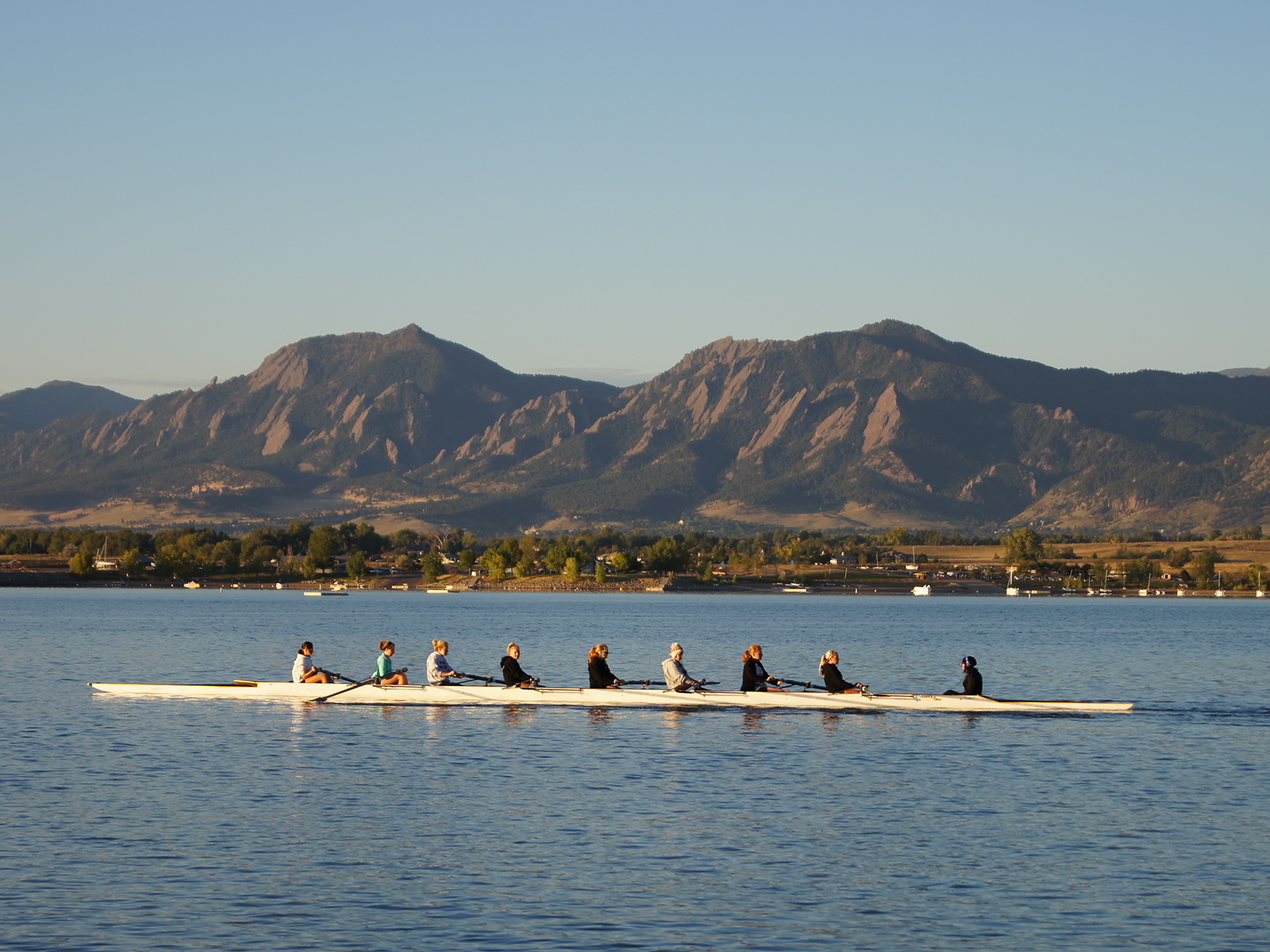 Rowing on Boulder Resevoir