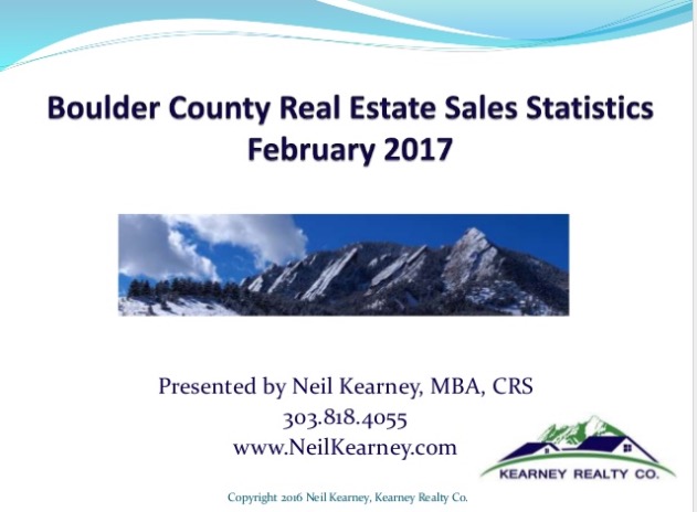 Boulder County Real Estate Statistics – February 2017