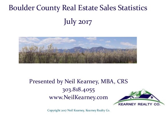 Boulder County Real Estate Statistics – July 2017