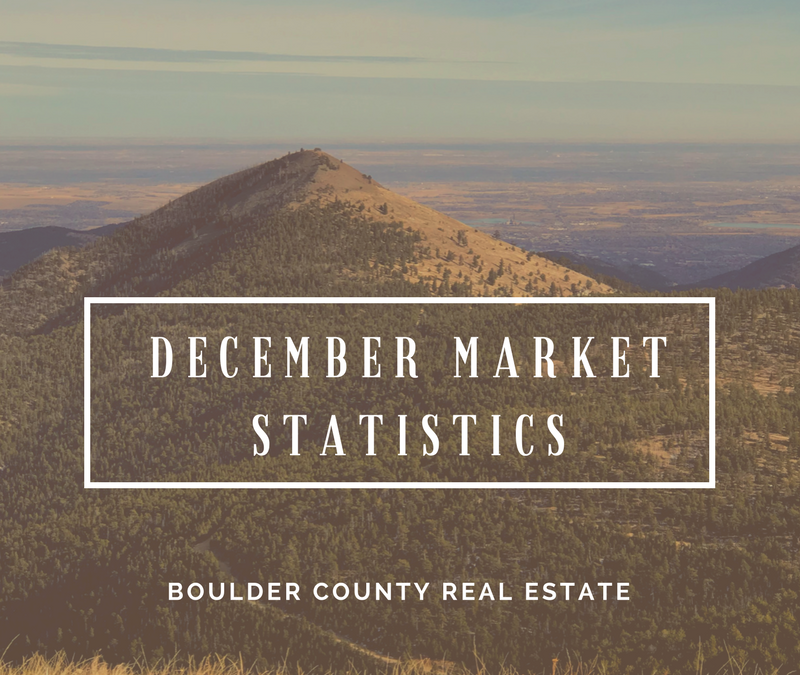 Boulder Real Estate Statistics for December 2017