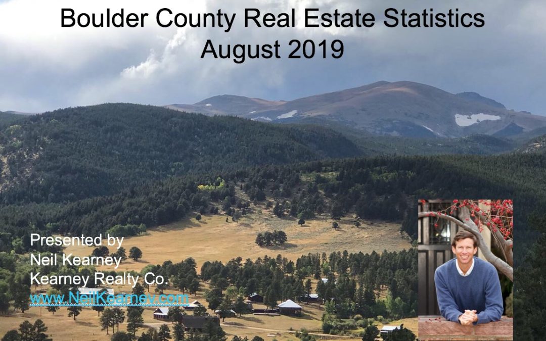Boulder County Real Estate Statistics for August 2019