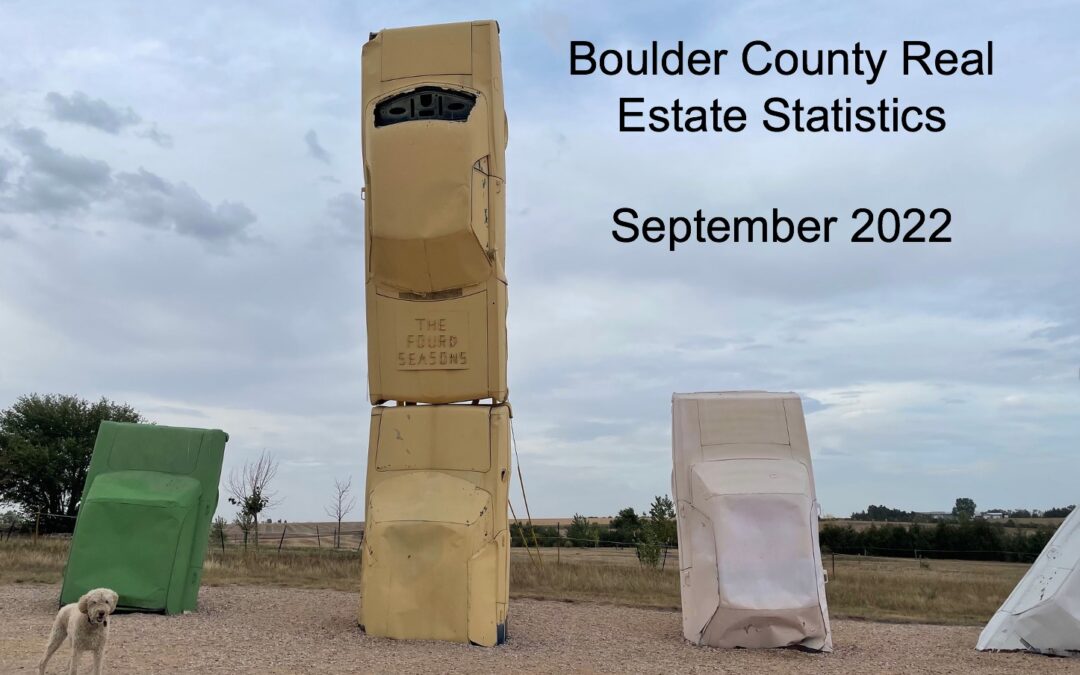 Boulder County Real Estate Statistics September 2022