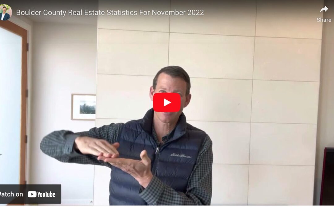 Boulder County Real Estate Statistics November 2022